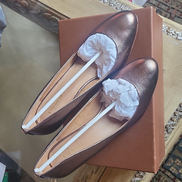 Coach Shoes - 🌷Coach Rosey Bronze Women's Heels